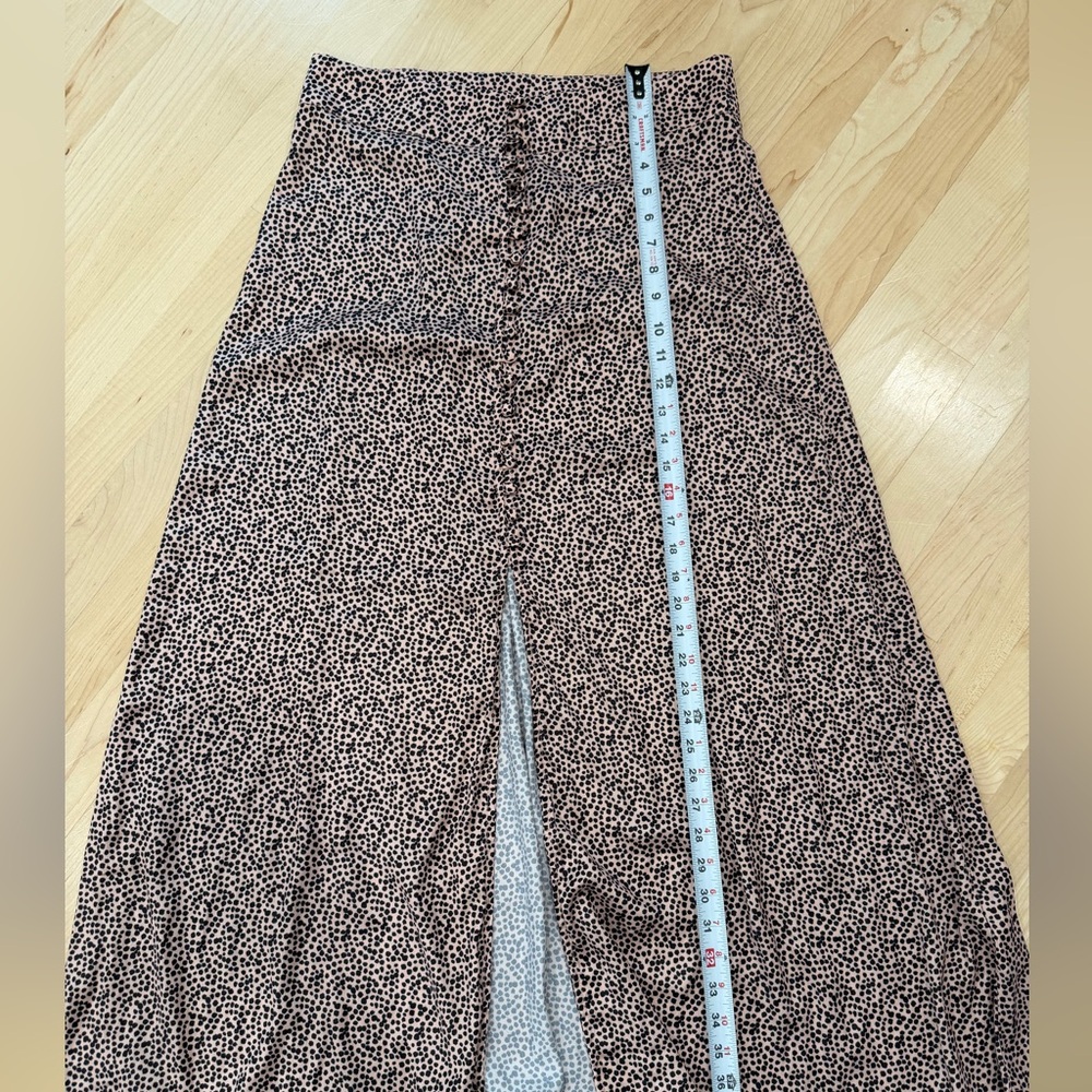 Free People Black and White Patterned A-Line Skirt - Picture 2 of 6